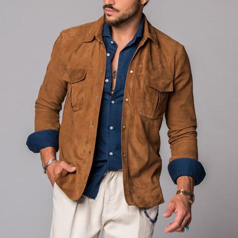BLAKE | Overshirt with suede finish - Liora Melbourne