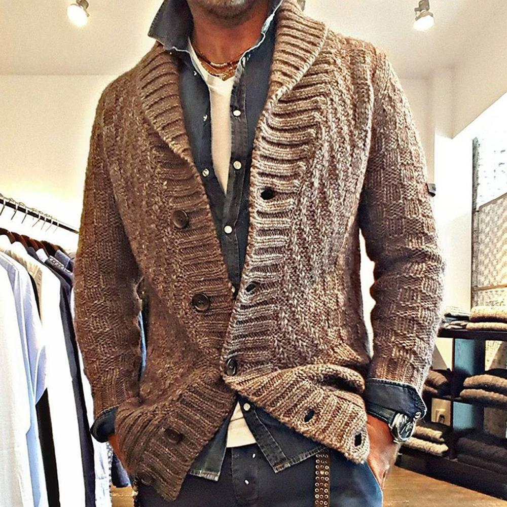 CARTER | Knit cardigan jacket with lapel collar - Liora Melbourne