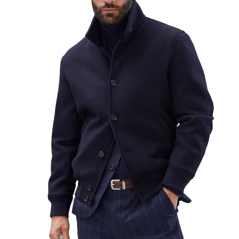 NOLAN | Wool bomber jacket with stand collar - Liora Melbourne