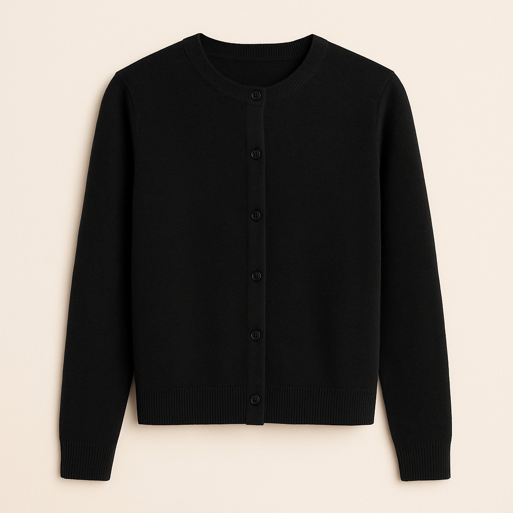 MIA | Button-front cardigan with ribbed trim