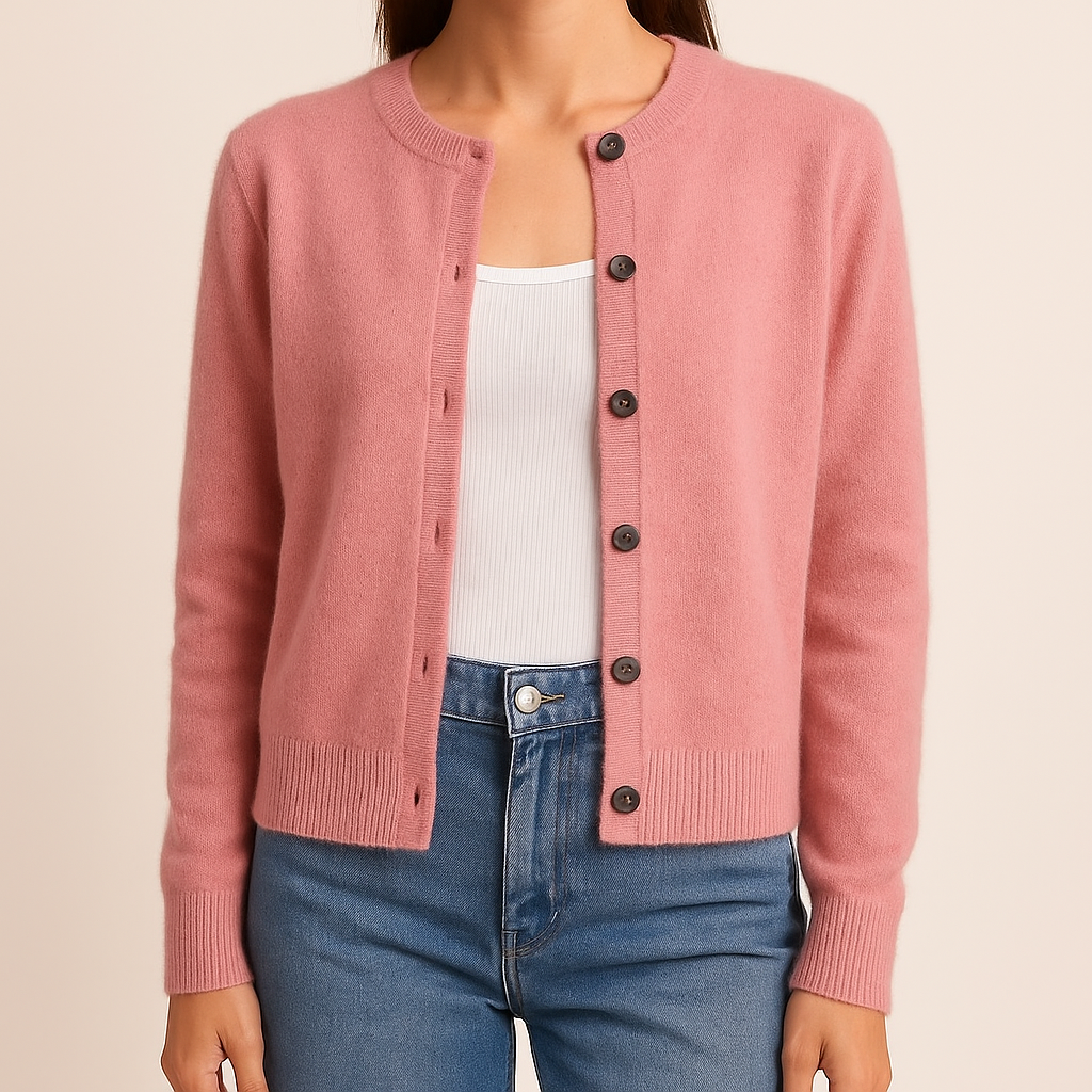 MORNINGTON | Button-front cardigan with ribbed trims