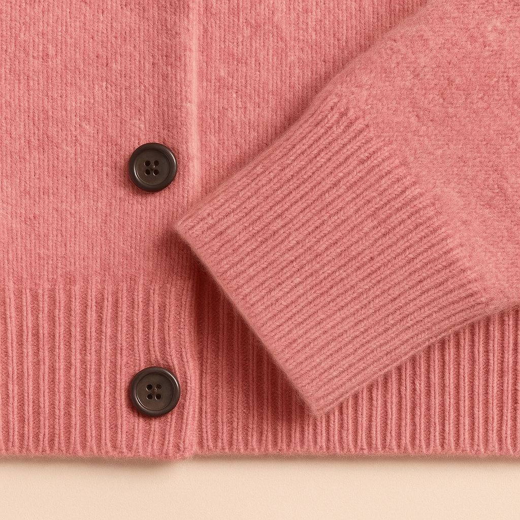 MIA | Button-front cardigan with ribbed trim