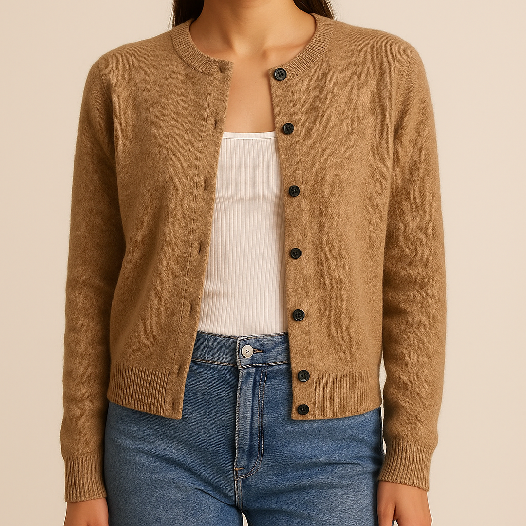 MORNINGTON | Button-front cardigan with ribbed trims