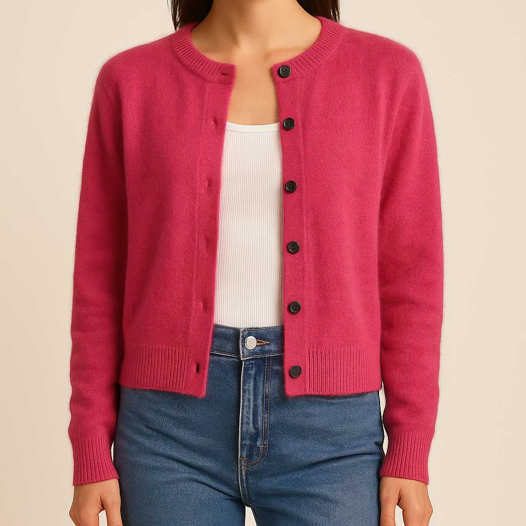 MIA | Button-front cardigan with ribbed trim