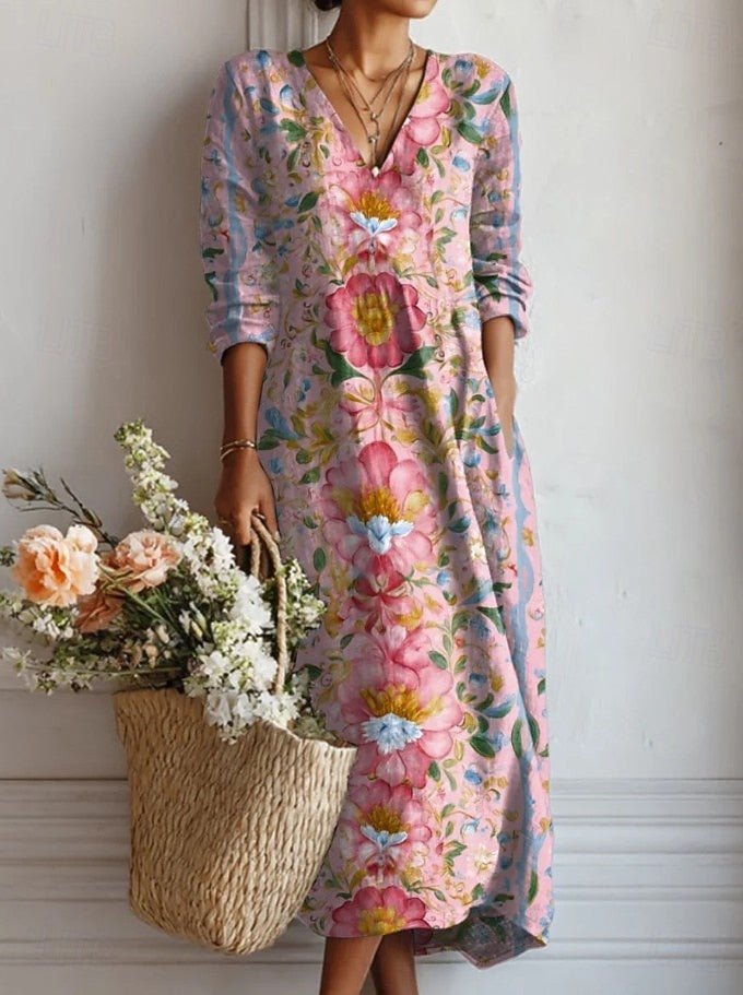 KELLY | Midi dress with pockets - Liora Melbourne