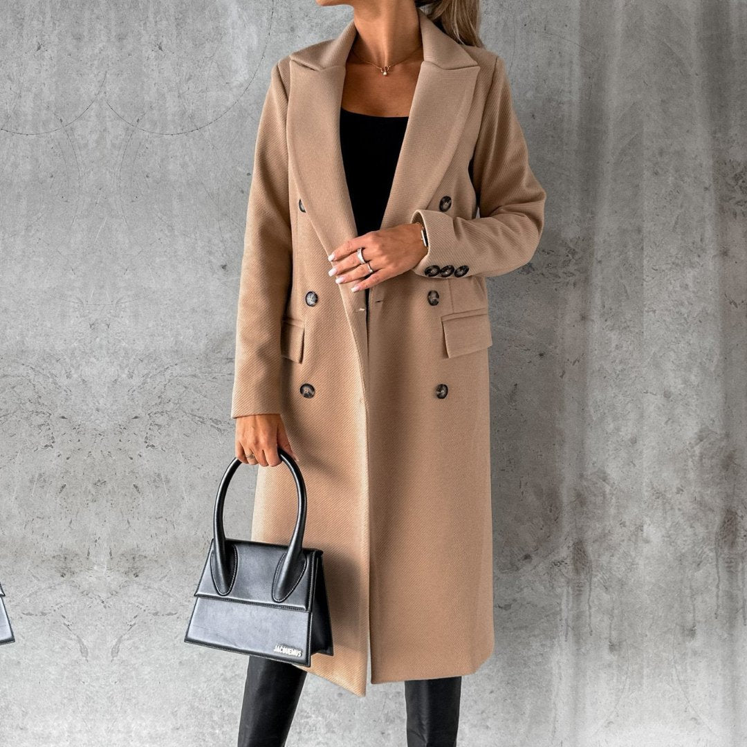 HARPER | Winter coat with double-breasted buttons - Liora Melbourne