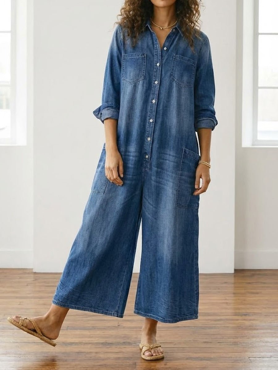 JUNE | Jumpsuit with button closure - Liora Melbourne