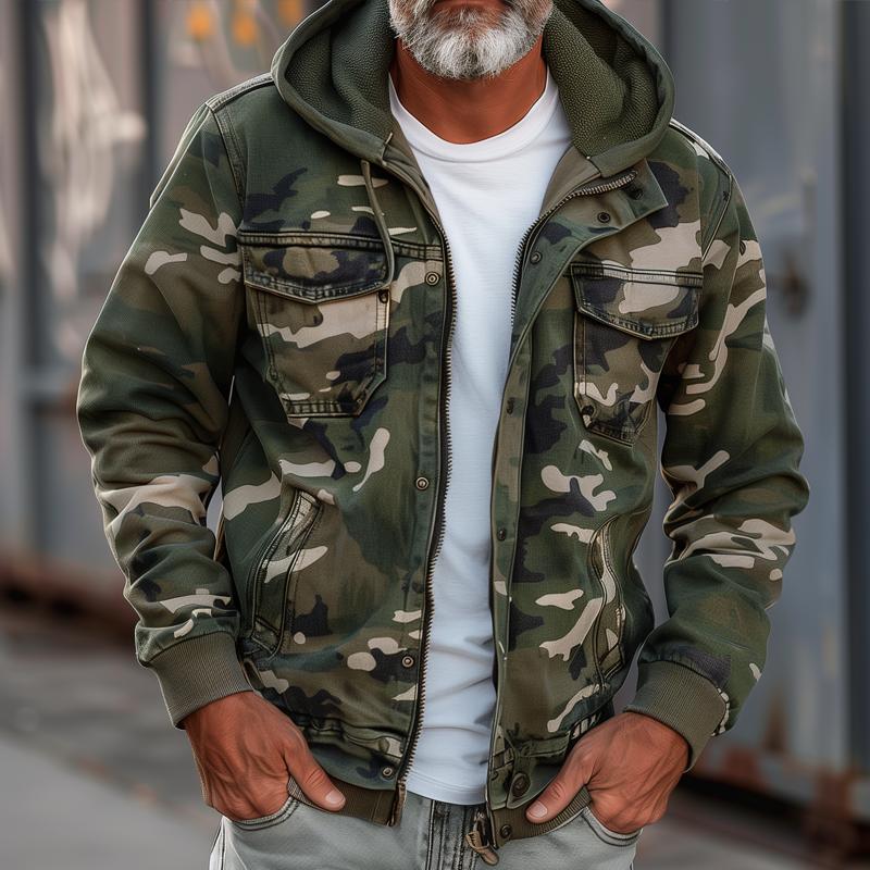 RYDER | Cargo jacket with camouflage print - Liora Melbourne