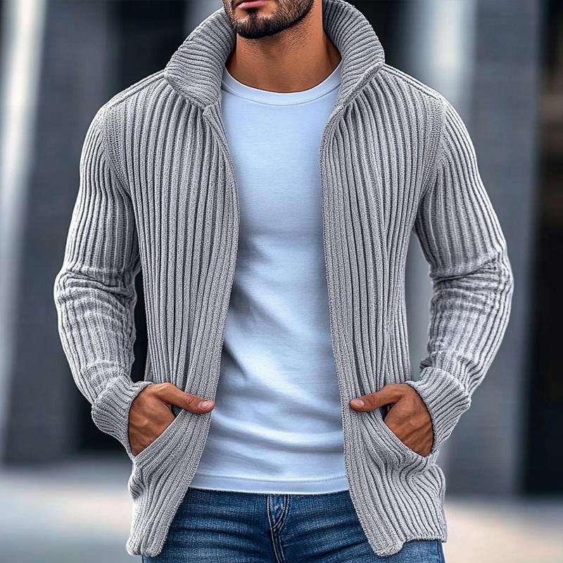MILO | Knit cardigan with stand collar - Liora Melbourne