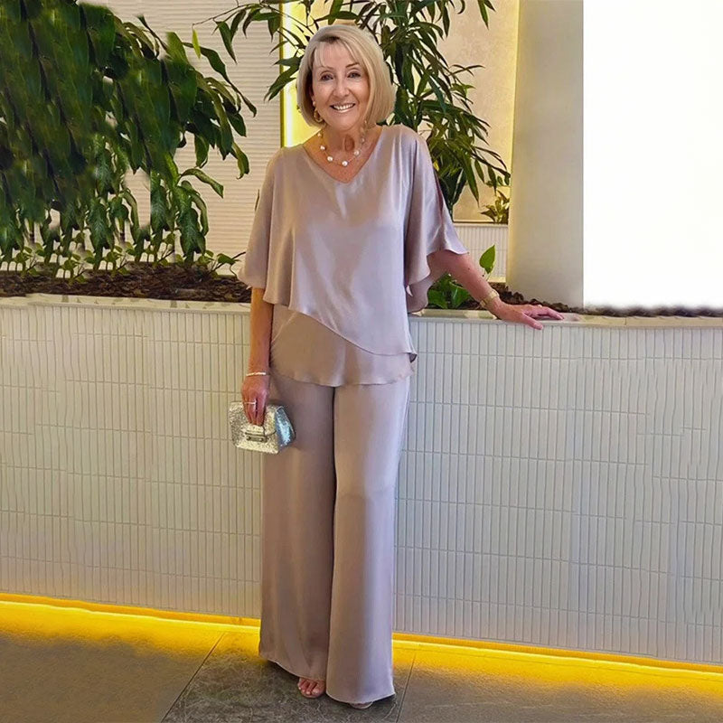 SARINA | Set with wide-leg pants - Liora Melbourne
