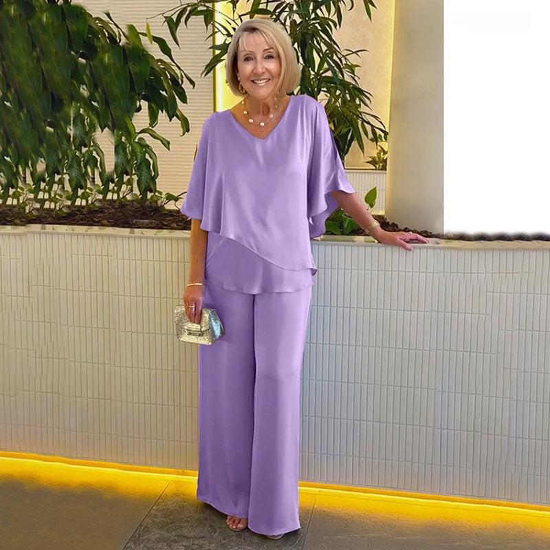 SARINA | Set with wide-leg pants - Liora Melbourne