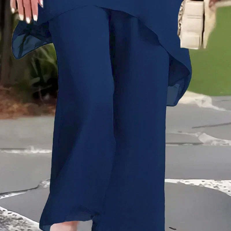 HERLENE | Set with wide-leg pants