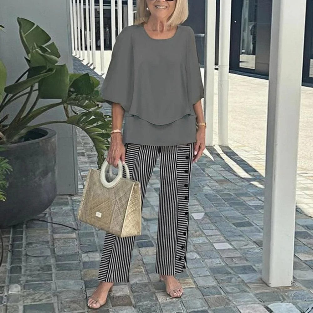 WENDA | Set with wide-leg pants - Liora Melbourne