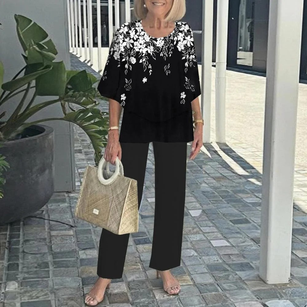 WENDA | Set with wide-leg pants - Liora Melbourne