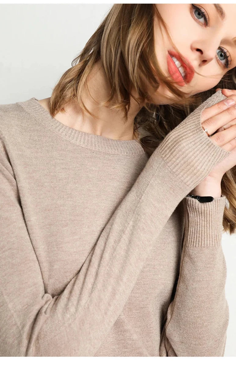 IMOGEN | Fine-knit wool jumper - Liora Melbourne