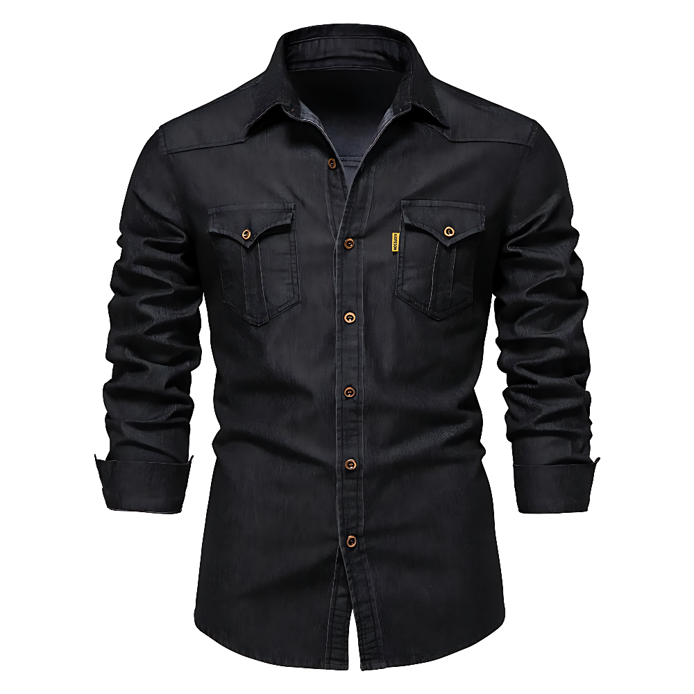 JACK | Denim jacket with chest pockets - Liora Melbourne