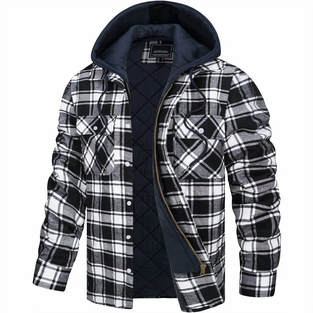 BEAU | Checked jacket with zip - Liora Melbourne