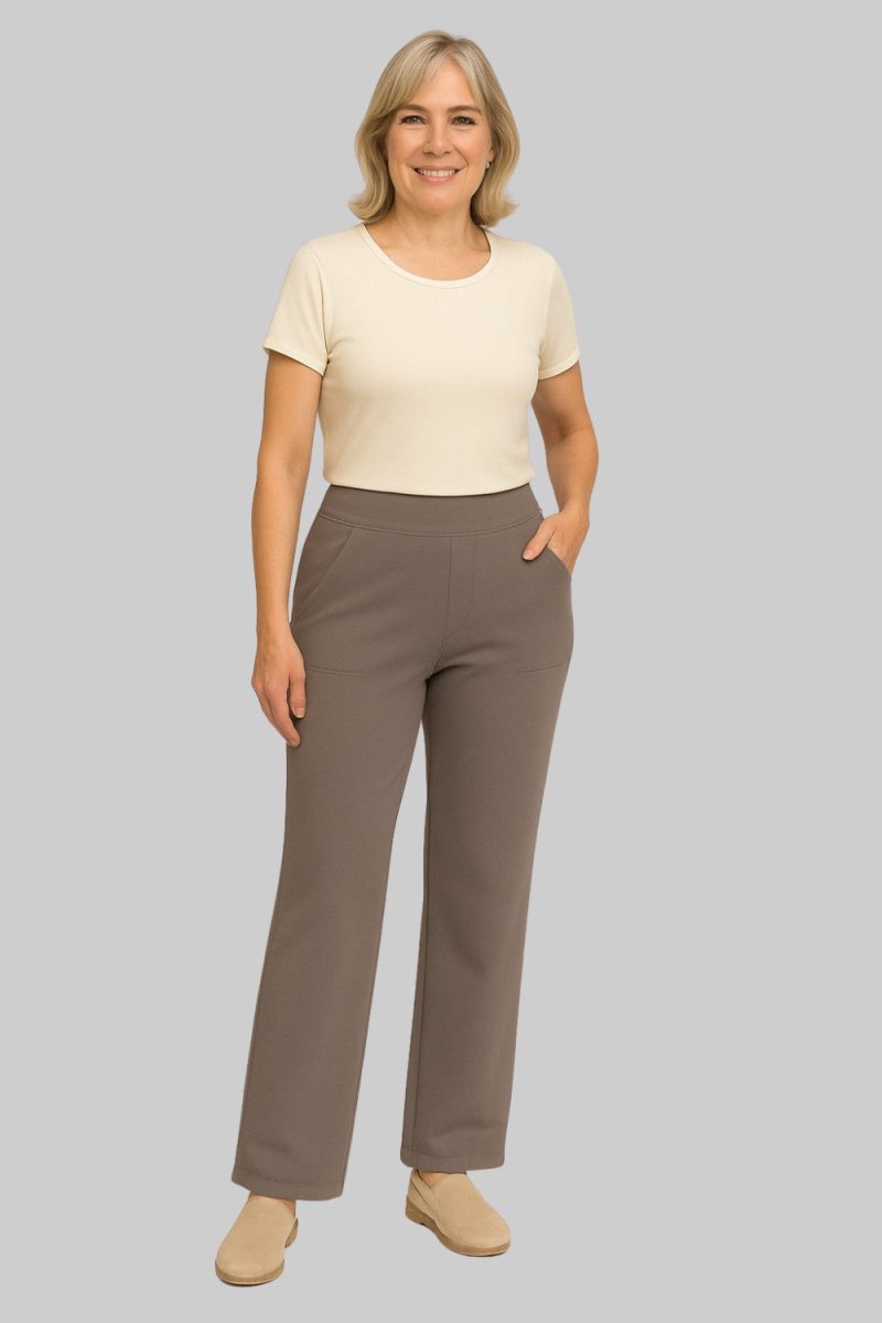 OLIVIA | Stretch pants with high-rise waist - Liora Melbourne