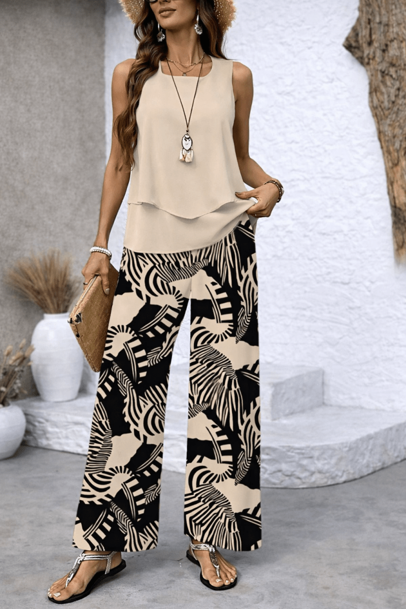 CHARLEE | Set with wide-leg pants - Liora Melbourne