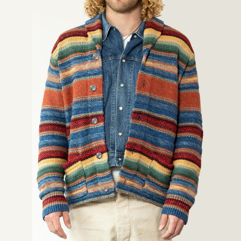 ORION | Cardigan with rainbow colourblock - Liora Melbourne