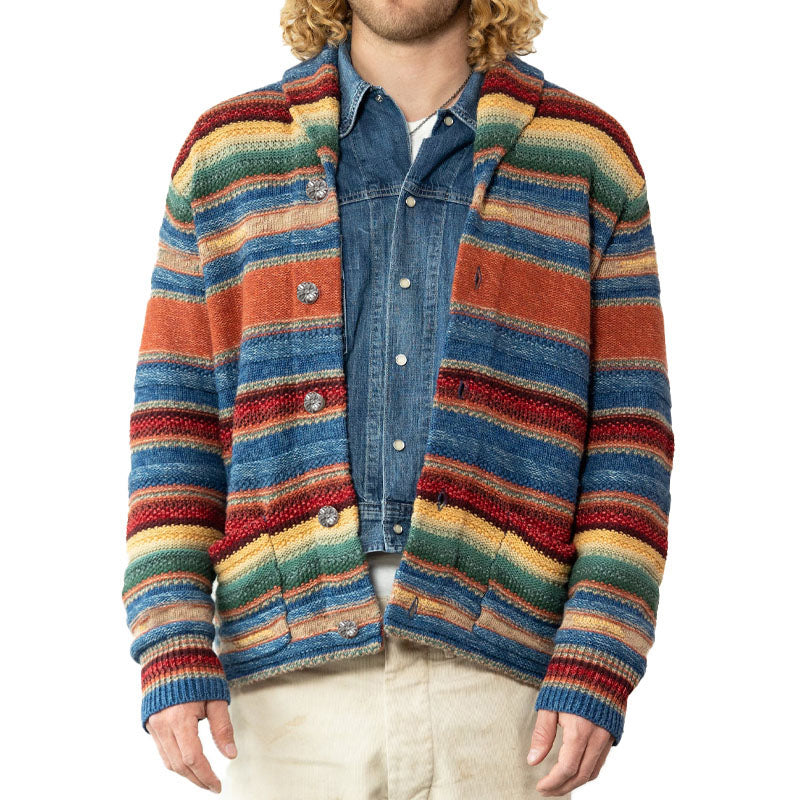 ORION | Cardigan with rainbow colourblock - Liora Melbourne
